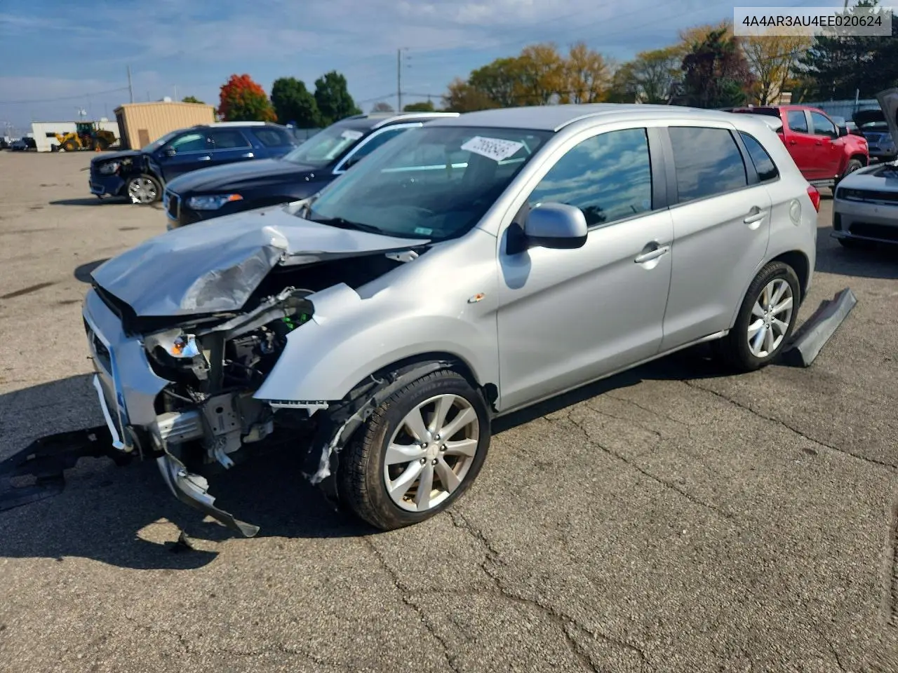 MITSUBISHI OUTLANDER 2014, VIN 4A4AR3AU4EE020624