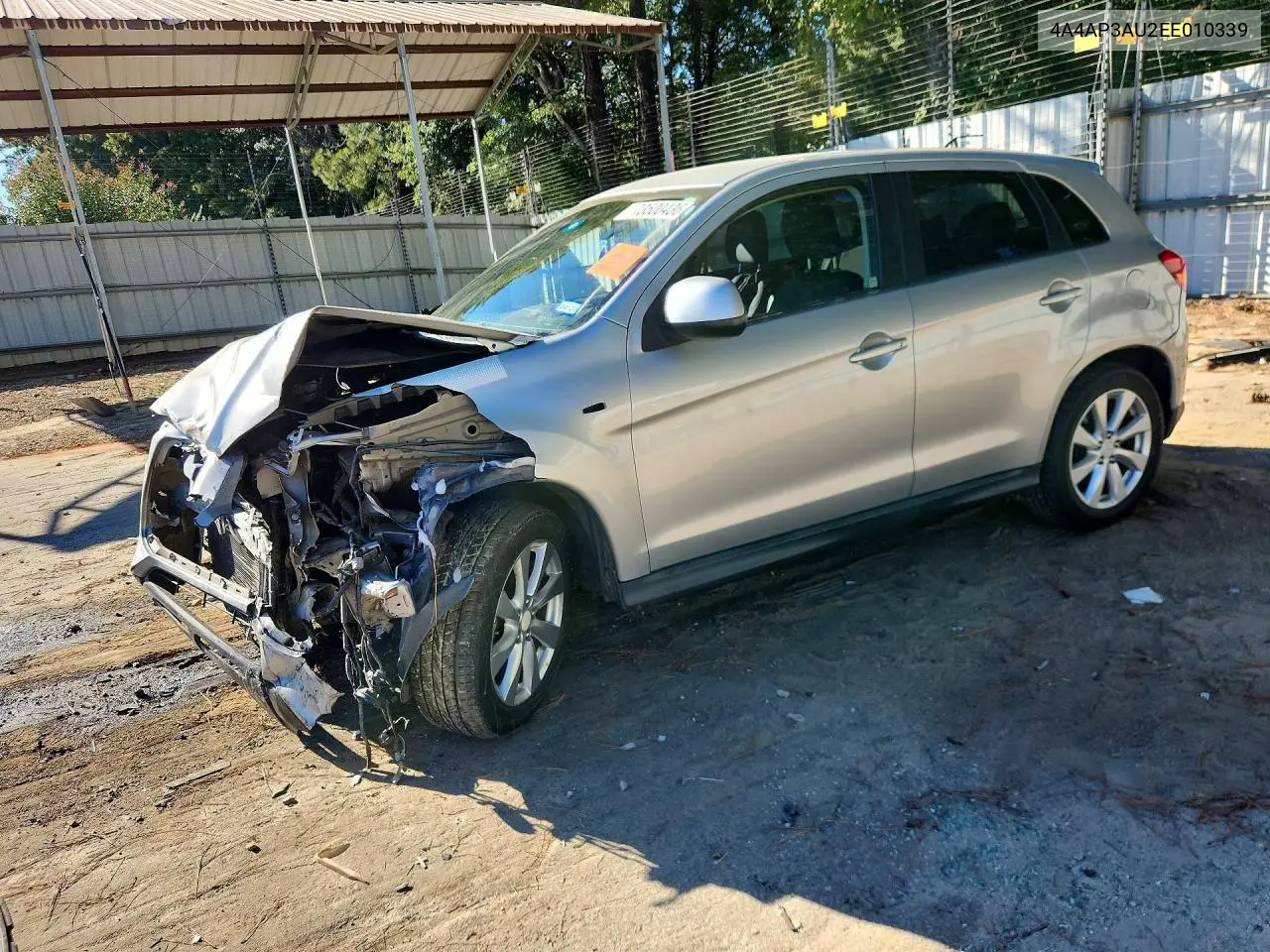 MITSUBISHI OUTLANDER 2014, VIN 4A4AP3AU2EE010339