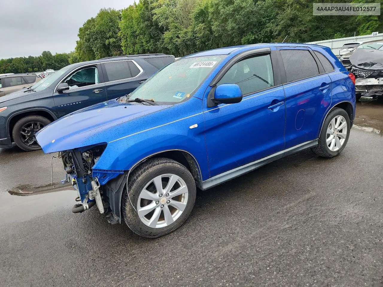 MITSUBISHI OUTLANDER 2015, VIN 4A4AP3AU4FE012577