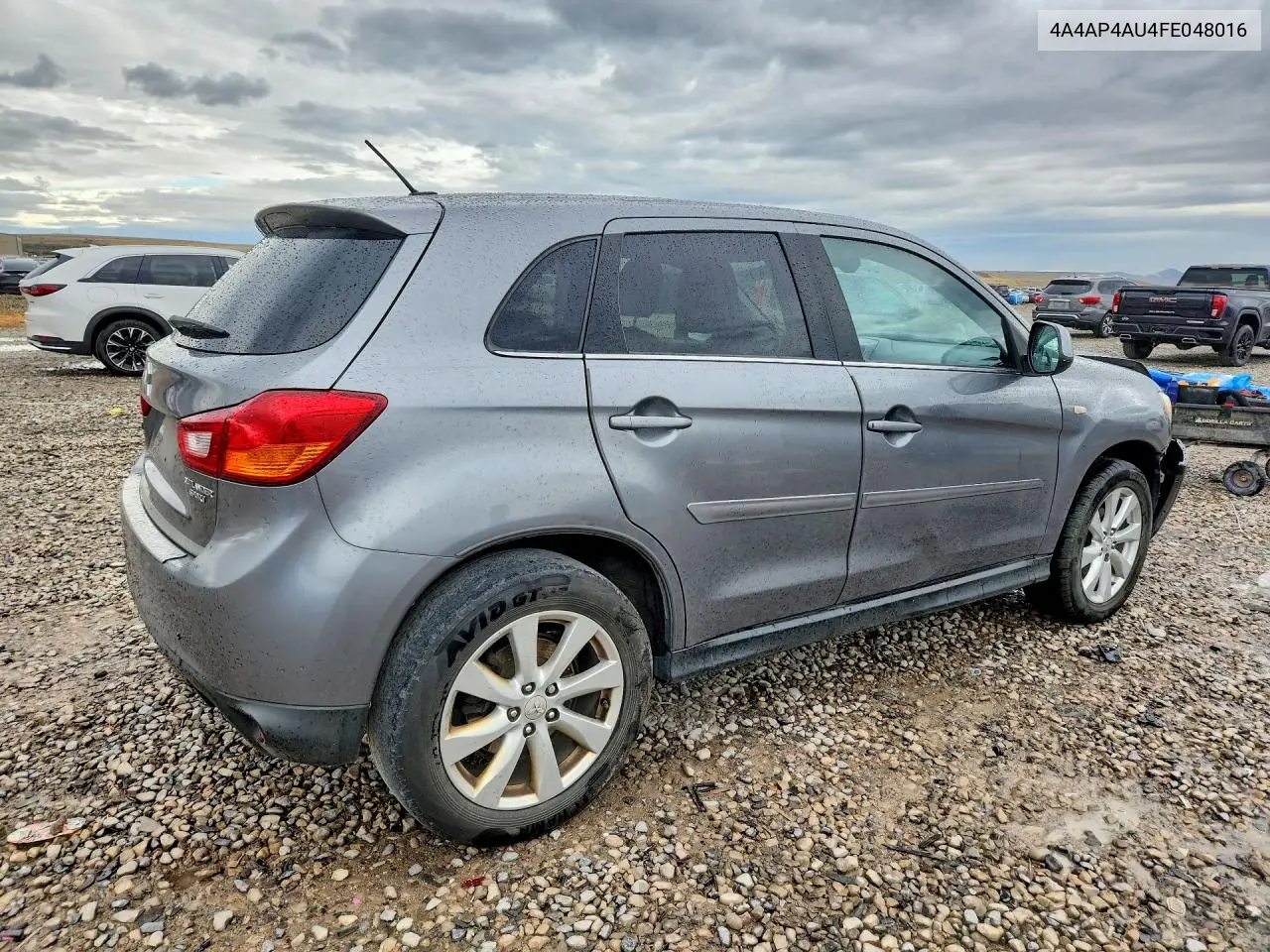 2015 MITSUBISHI OUTLANDER VIN 4A4AP4AU4FE048016 — фото 3