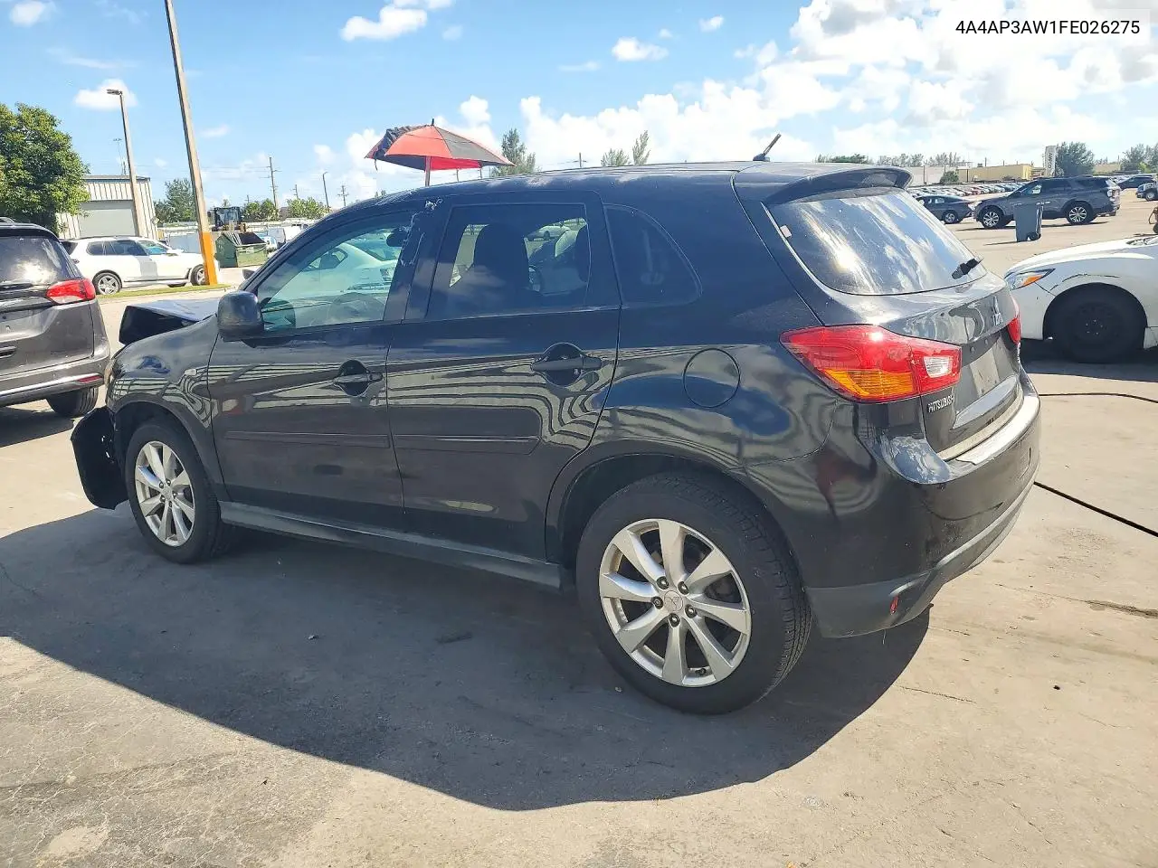2015 MITSUBISHI OUTLANDER VIN 4A4AP3AW1FE026275 — фото 2