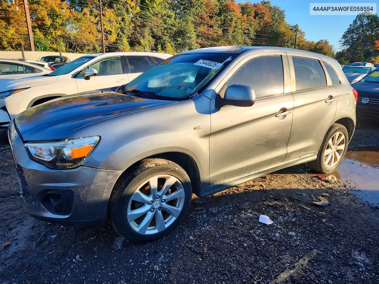 MITSUBISHI OUTLANDER 2015, VIN 4A4AP3AW0FE058554