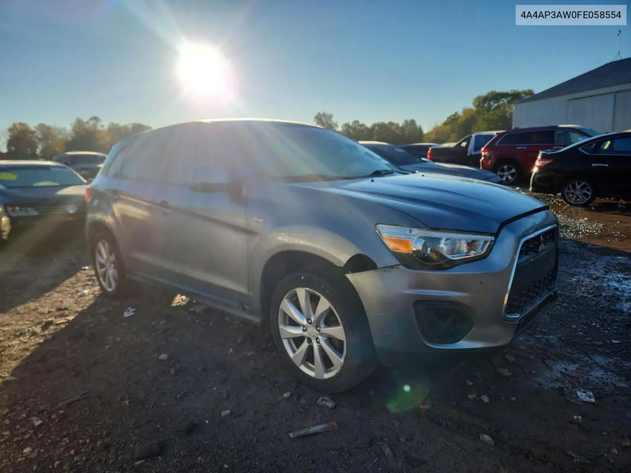 2015 MITSUBISHI OUTLANDER VIN 4A4AP3AW0FE058554 — фото 4