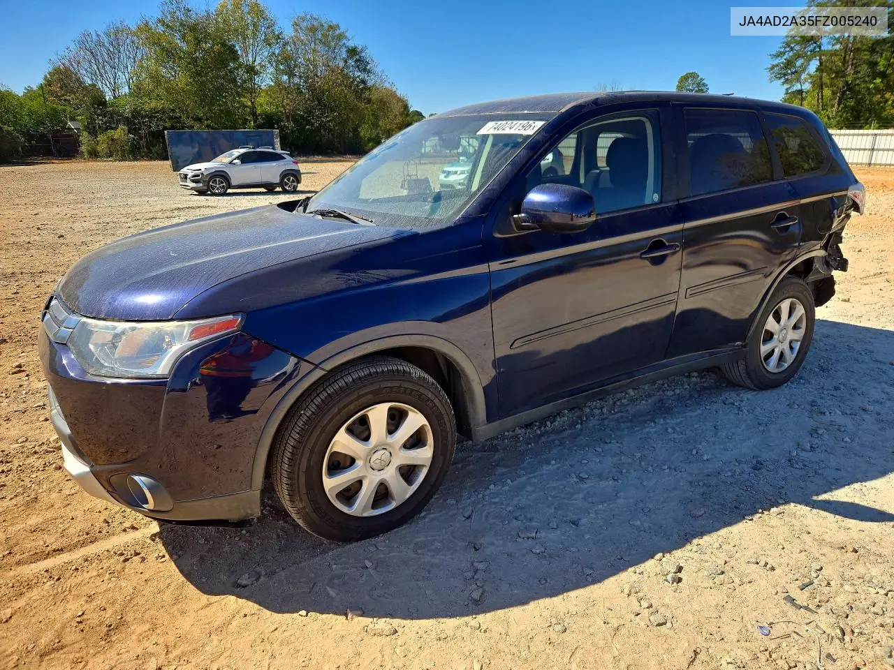 MITSUBISHI OUTLANDER 2015, VIN JA4AD2A35FZ005240