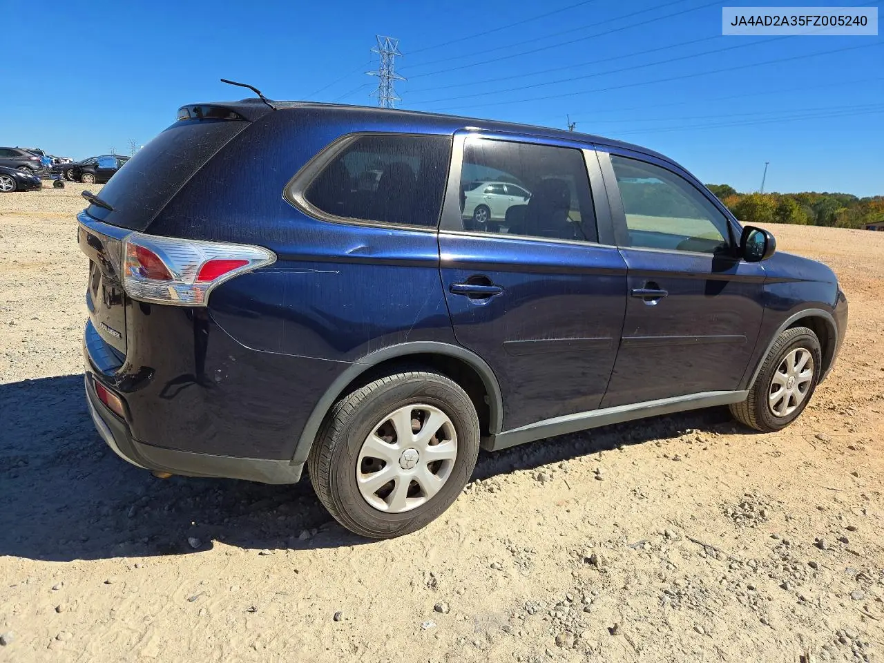 2015 MITSUBISHI OUTLANDER VIN JA4AD2A35FZ005240 — фото 3