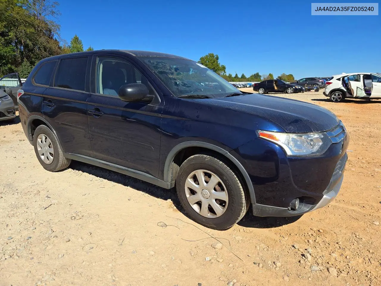 2015 MITSUBISHI OUTLANDER VIN JA4AD2A35FZ005240 — фото 4