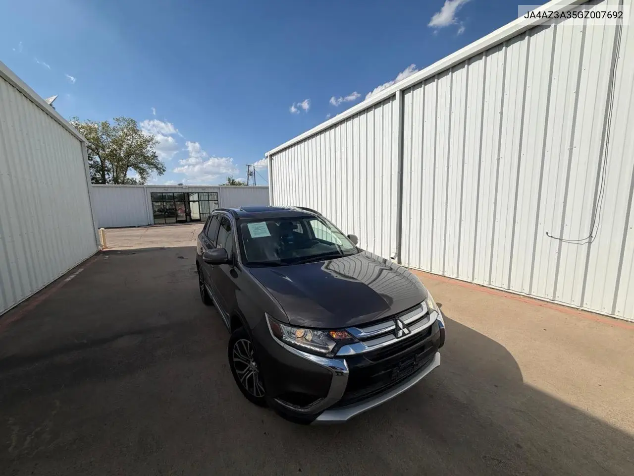MITSUBISHI OUTLANDER 2016, VIN JA4AZ3A35GZ007692