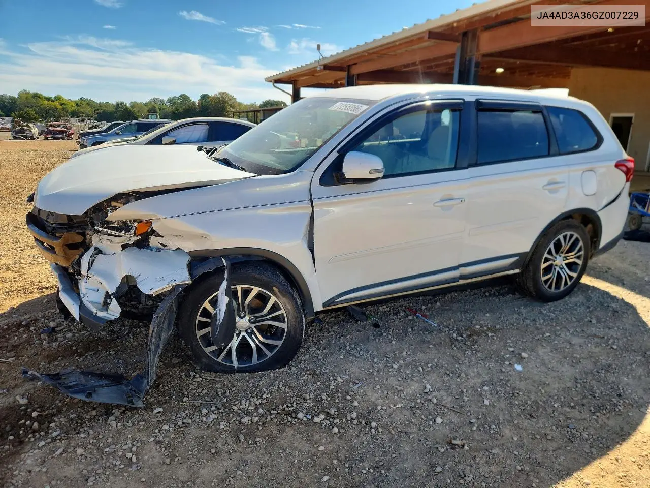 MITSUBISHI OUTLANDER 2016, VIN JA4AD3A36GZ007229