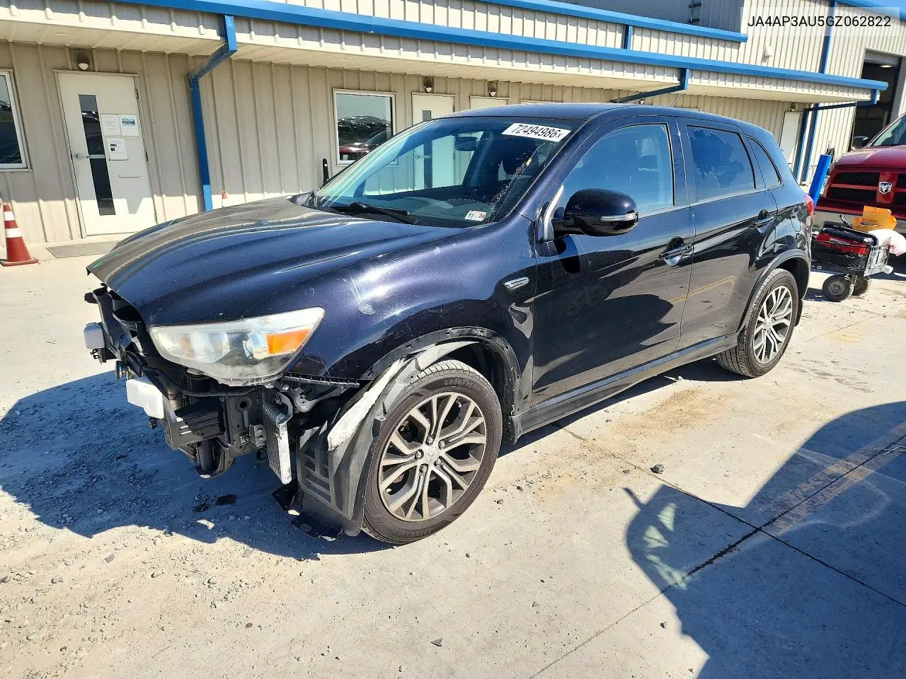 MITSUBISHI OUTLANDER 2016, VIN JA4AP3AU5GZ062822