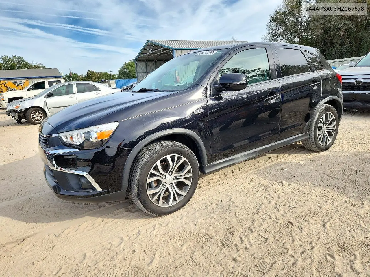 MITSUBISHI OUTLANDER 2017, VIN JA4AP3AU3HZ067678