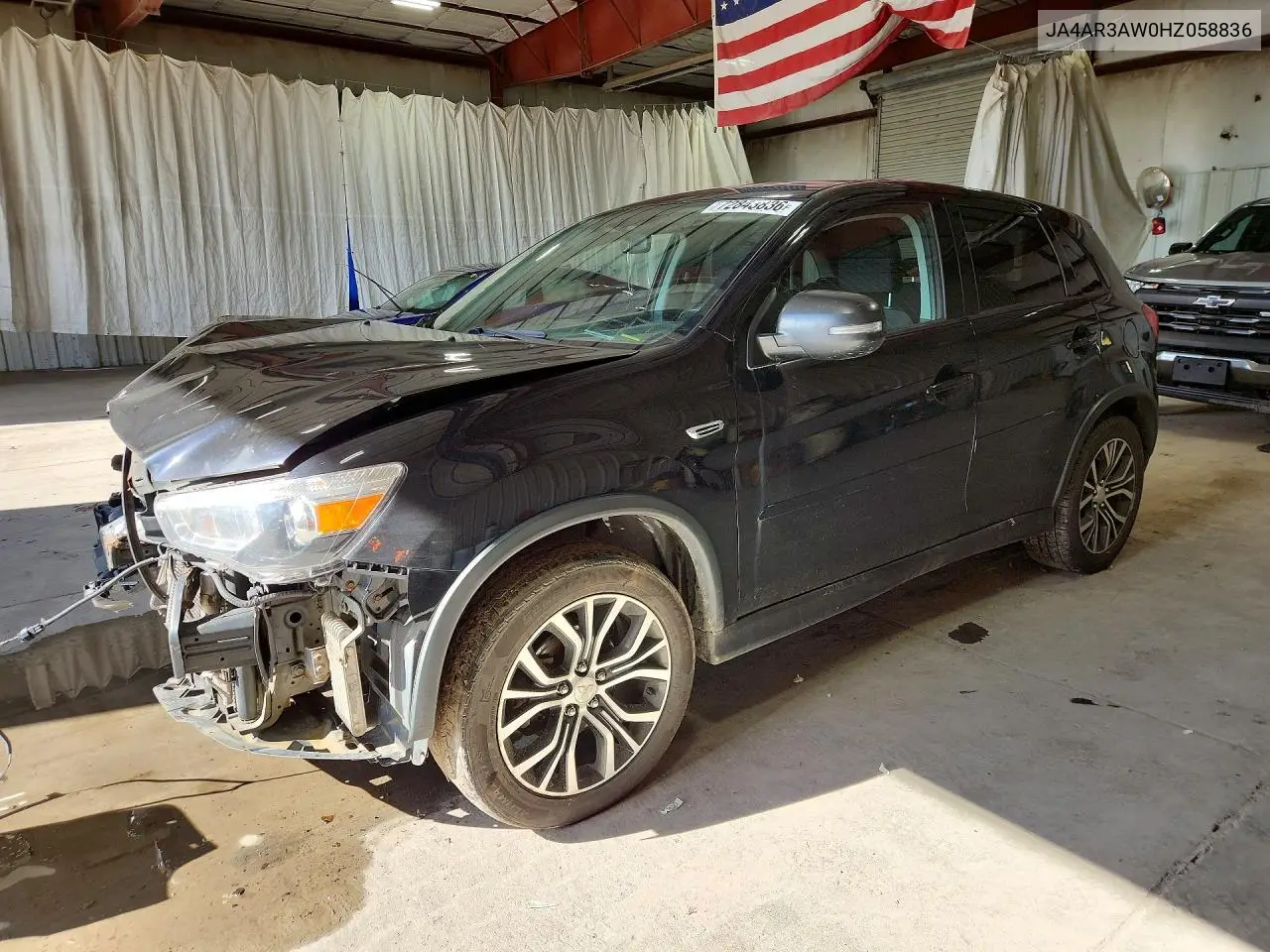 MITSUBISHI OUTLANDER 2017, VIN JA4AR3AW0HZ058836
