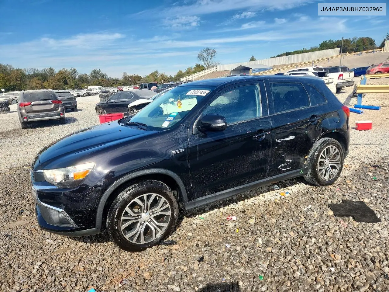MITSUBISHI OUTLANDER 2017, VIN JA4AP3AU8HZ032960