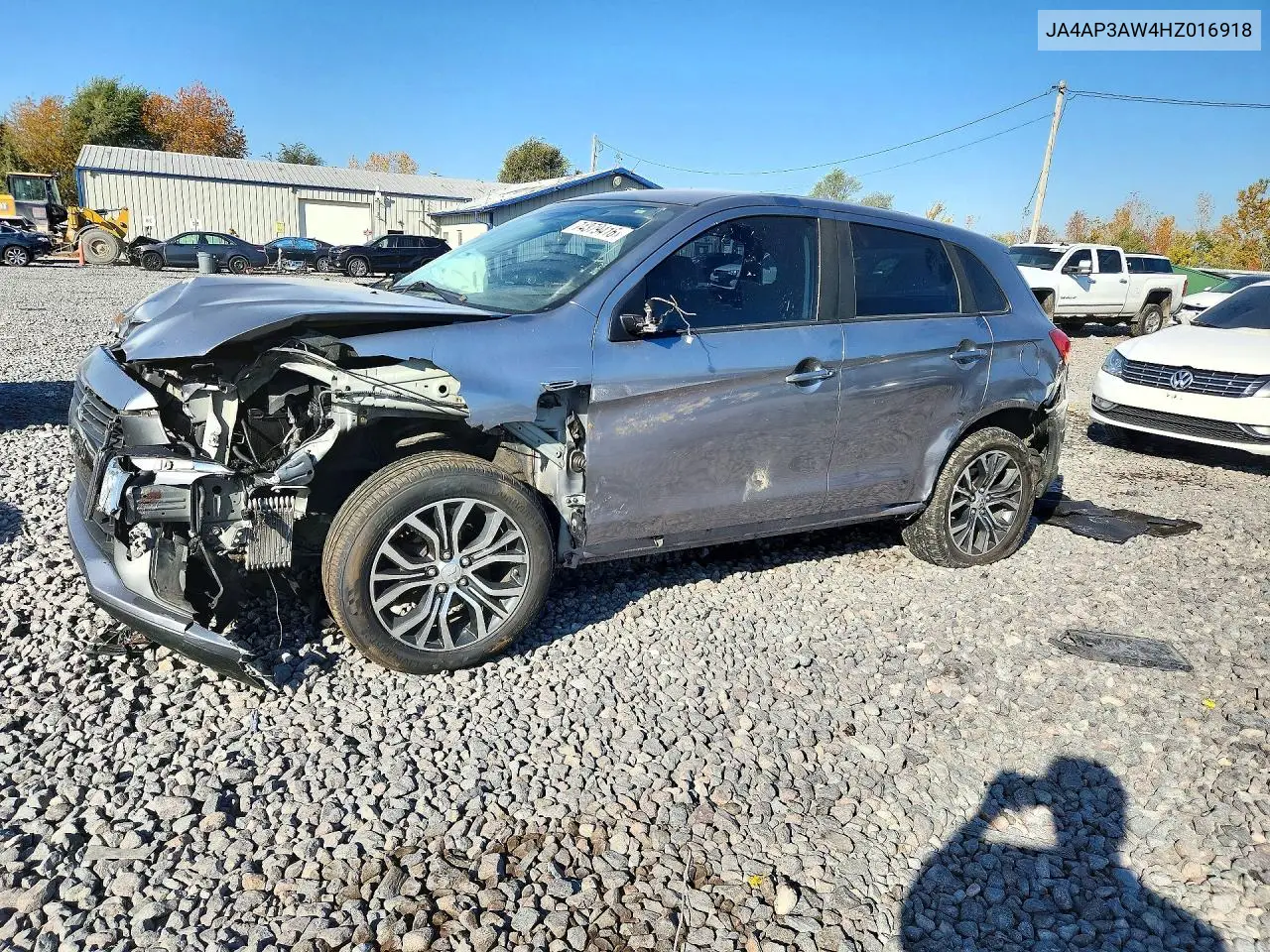 MITSUBISHI OUTLANDER 2017, VIN JA4AP3AW4HZ016918