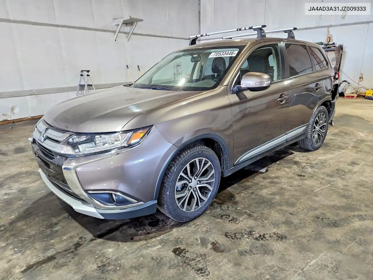 MITSUBISHI OUTLANDER 2018, VIN JA4AD3A31JZ009333