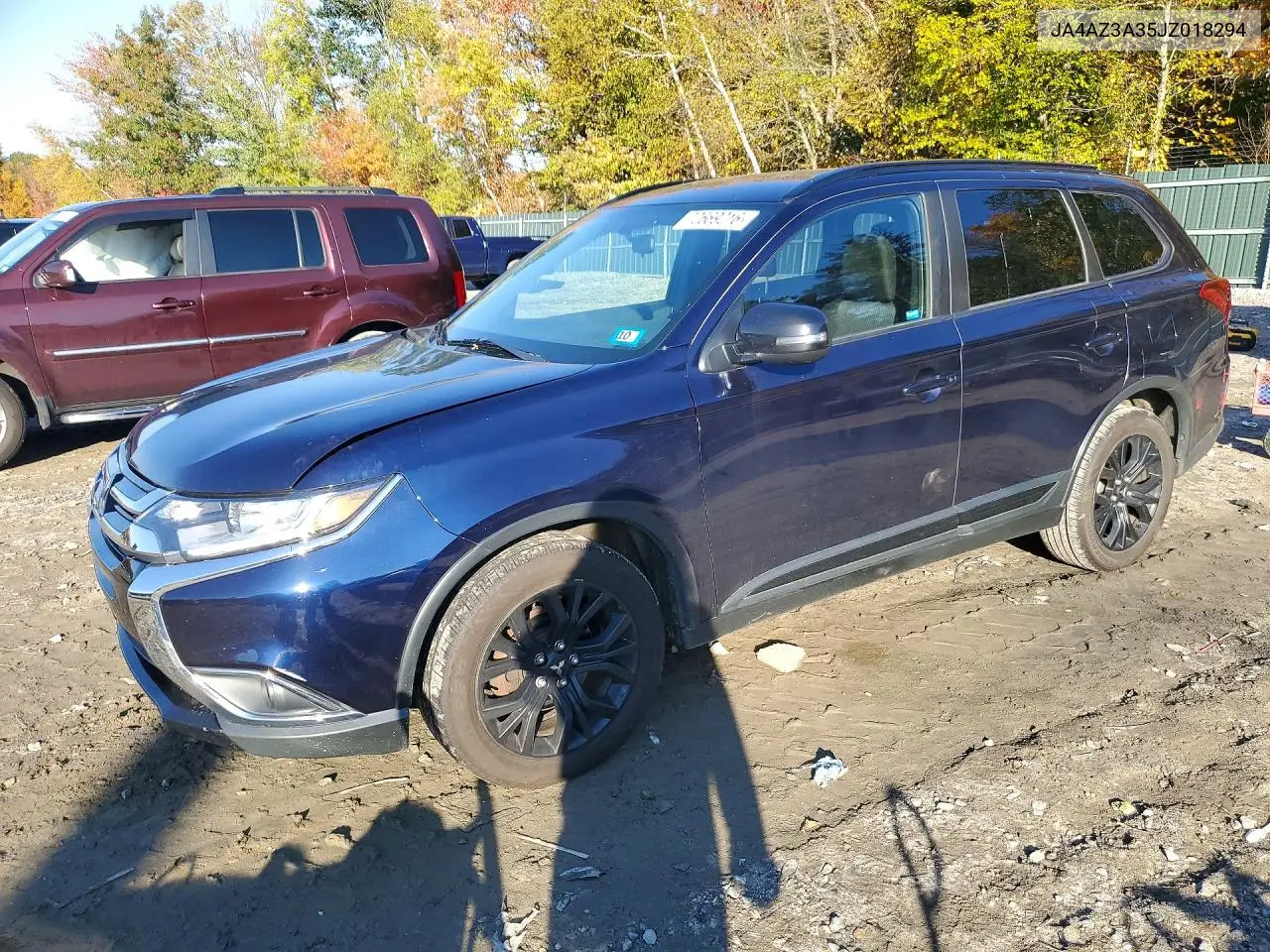 MITSUBISHI OUTLANDER 2018, VIN JA4AZ3A35JZ018294