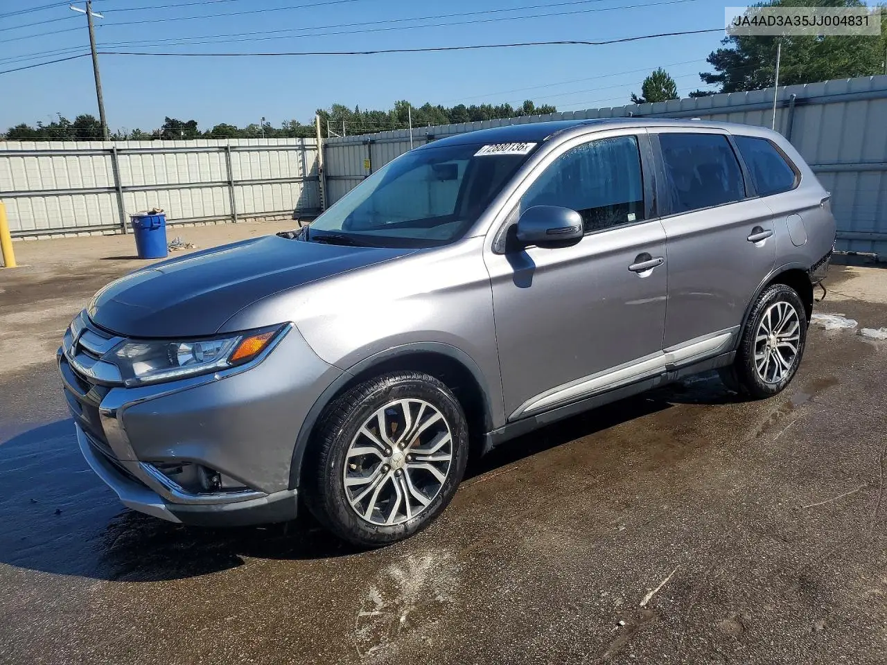 MITSUBISHI OUTLANDER 2018, VIN JA4AD3A35JJ004831