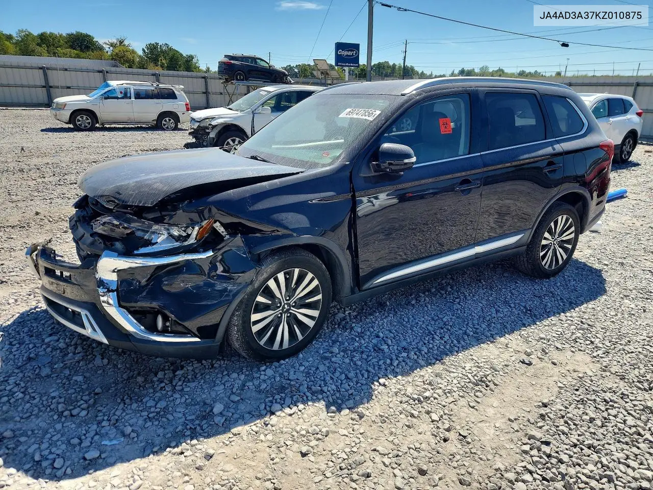 MITSUBISHI OUTLANDER 2019, VIN JA4AD3A37KZ010875