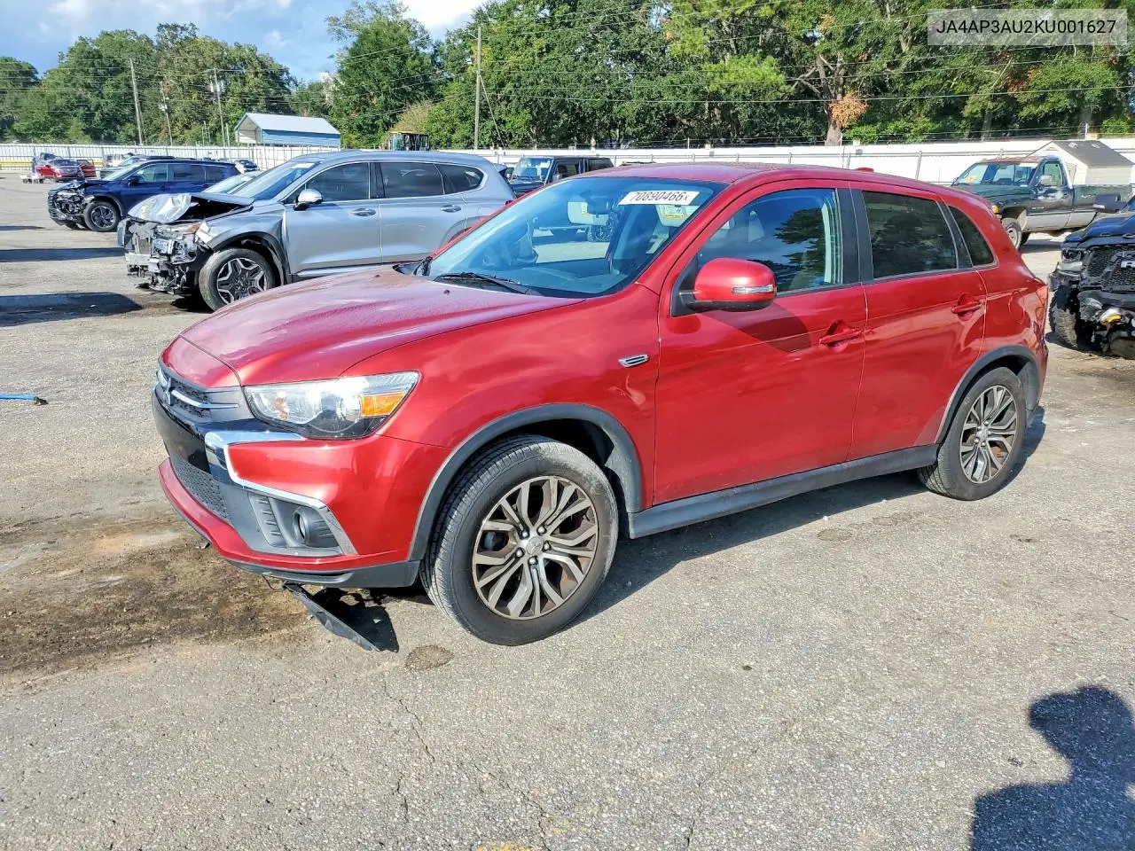 MITSUBISHI OUTLANDER 2019, VIN JA4AP3AU2KU001627
