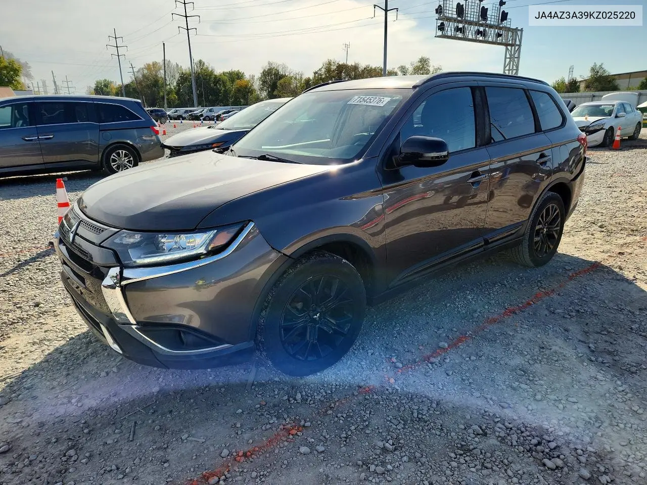 MITSUBISHI OUTLANDER 2019, VIN JA4AZ3A39KZ025220