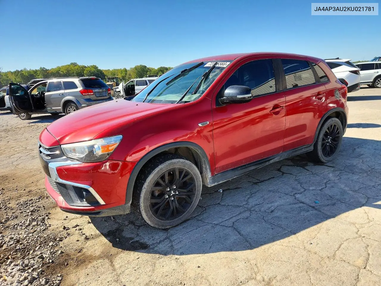 MITSUBISHI OUTLANDER 2019, VIN JA4AP3AU2KU021781