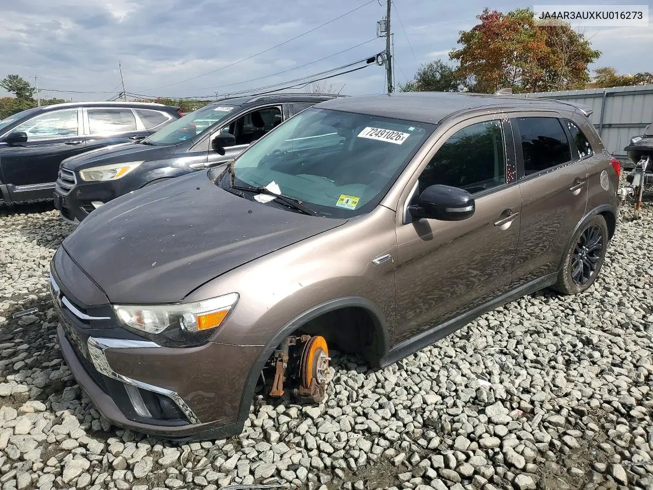 MITSUBISHI OUTLANDER 2019, VIN JA4AR3AUXKU016273