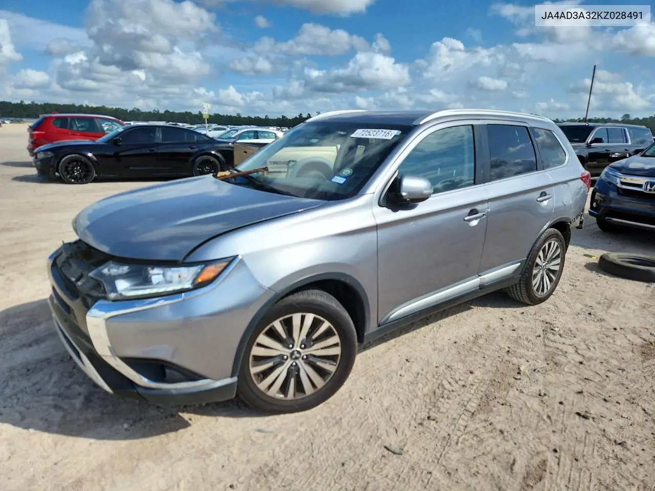 MITSUBISHI OUTLANDER 2019, VIN JA4AD3A32KZ028491