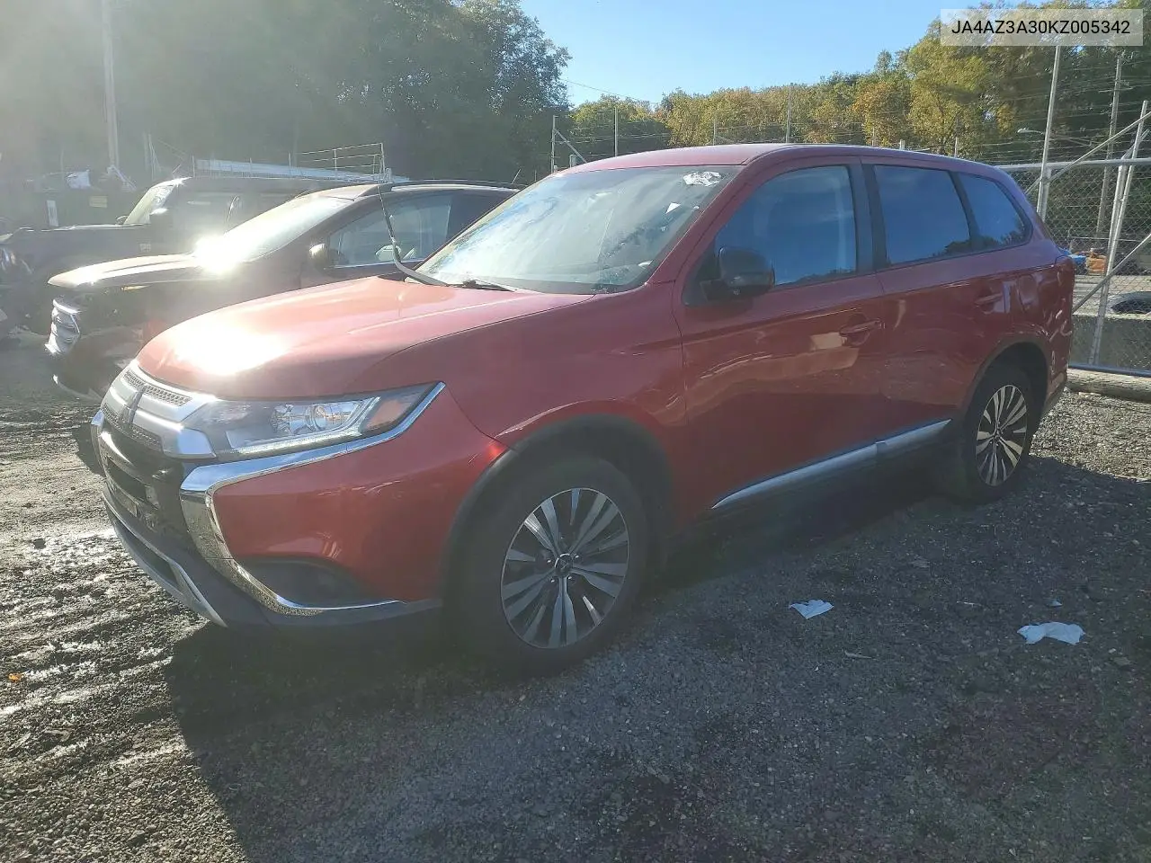 MITSUBISHI OUTLANDER 2019, VIN JA4AZ3A30KZ005342