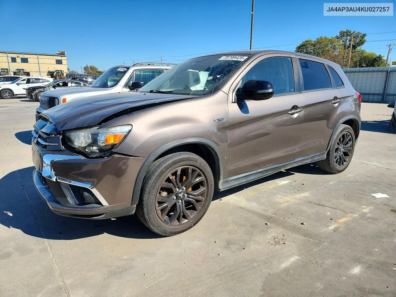 MITSUBISHI OUTLANDER 2019, VIN JA4AP3AU4KU027257