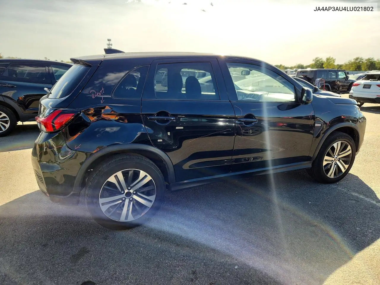2020 MITSUBISHI OUTLANDER VIN JA4AP3AU4LU021802 — фото 3