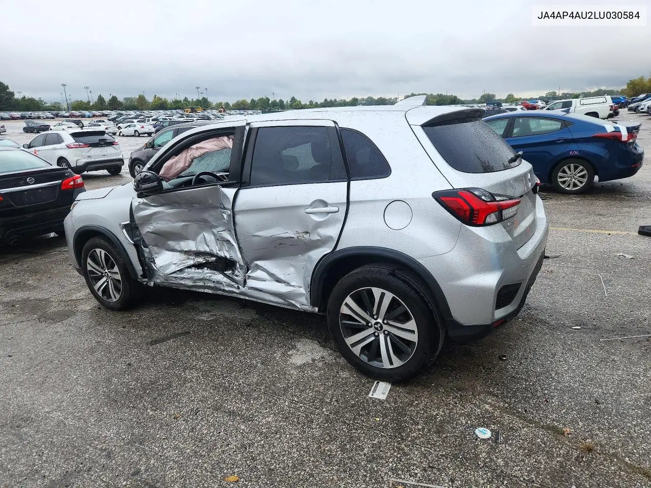 2020 MITSUBISHI OUTLANDER VIN JA4AP4AU2LU030584 — фото 2