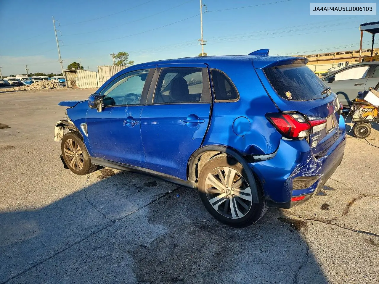 2020 MITSUBISHI OUTLANDER VIN JA4AP4AU5LU006103 — фото 2