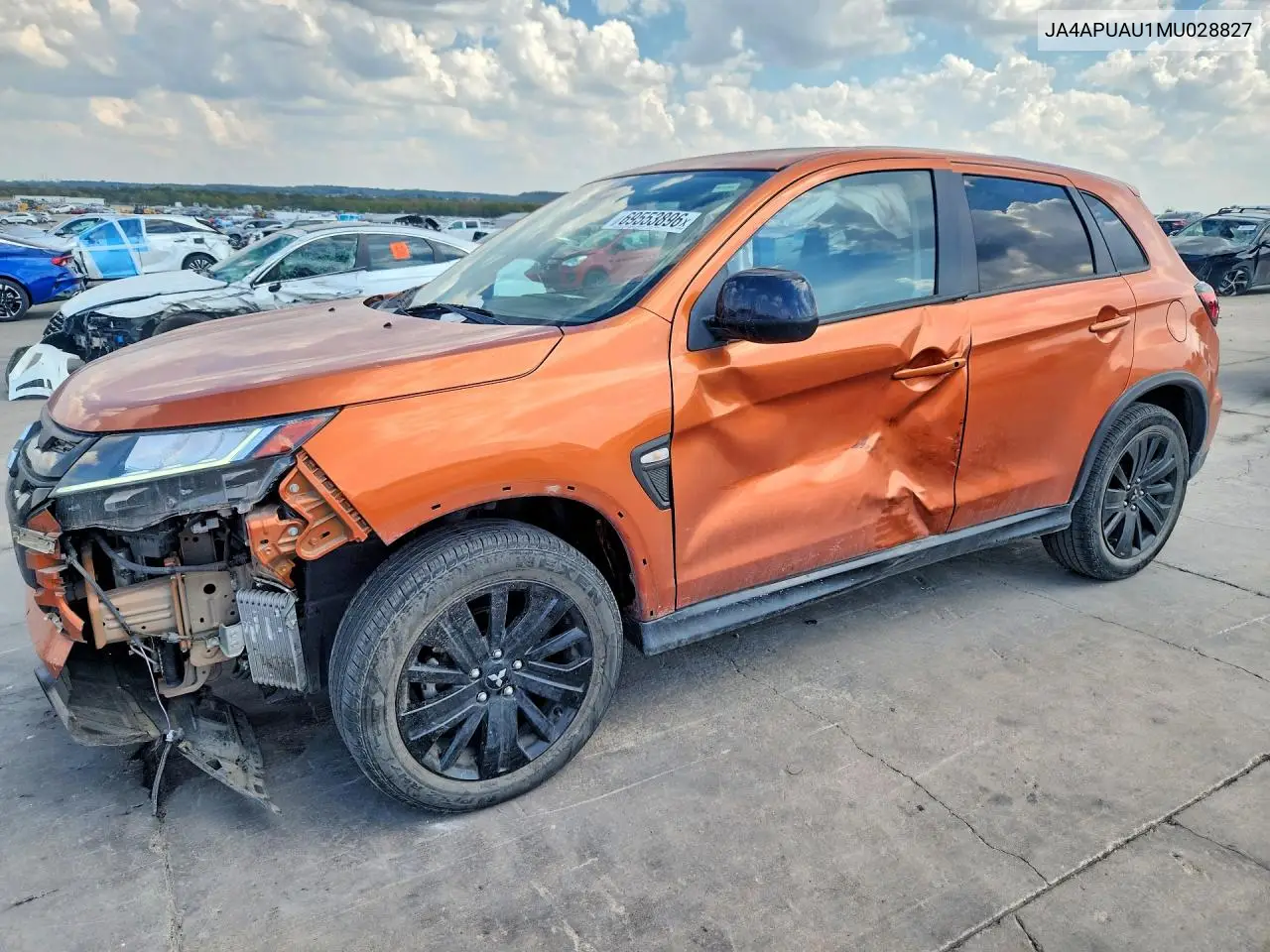 MITSUBISHI OUTLANDER 2021, VIN JA4APUAU1MU028827