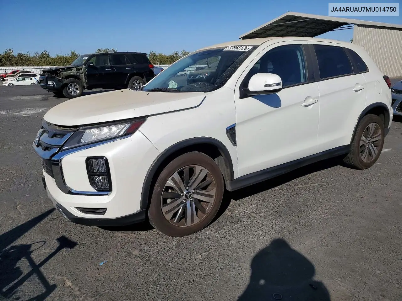 MITSUBISHI OUTLANDER 2021, VIN JA4ARUAU7MU014750