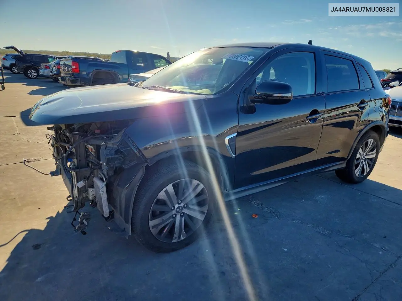 MITSUBISHI OUTLANDER 2021, VIN JA4ARUAU7MU008821
