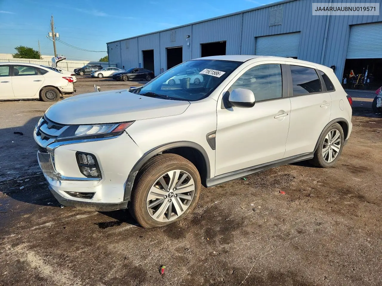 MITSUBISHI OUTLANDER 2022, VIN JA4ARUAU8NU019571