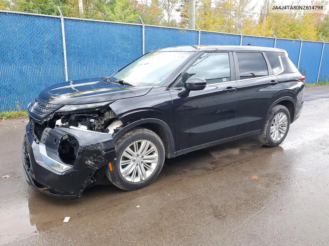 MITSUBISHI OUTLANDER 2022, VIN JA4J4TA80NZ614798