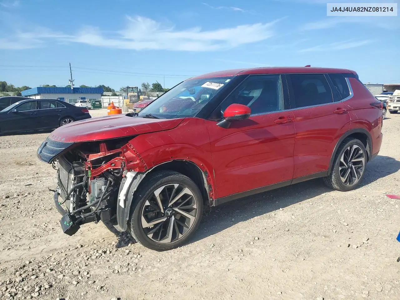 MITSUBISHI OUTLANDER 2022, VIN JA4J4UA82NZ081214
