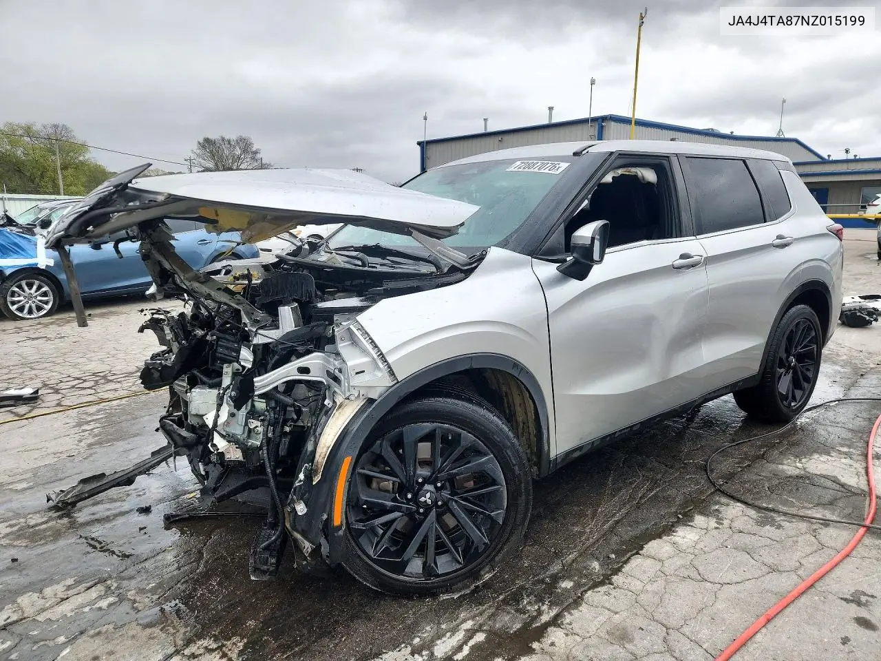 MITSUBISHI OUTLANDER 2022, VIN JA4J4TA87NZ015199