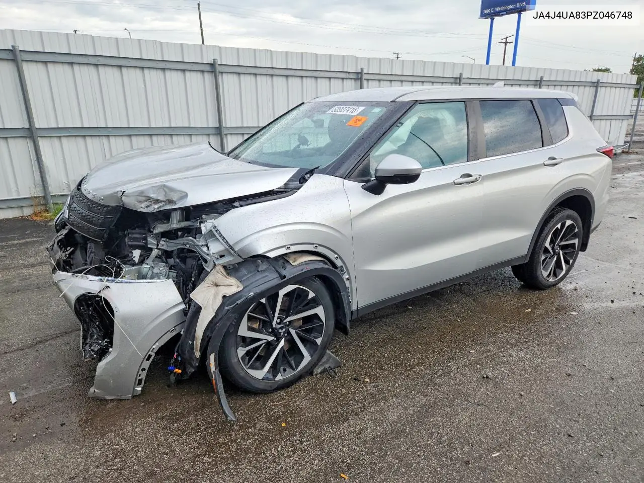 MITSUBISHI OUTLANDER 2023, VIN JA4J4UA83PZ046748