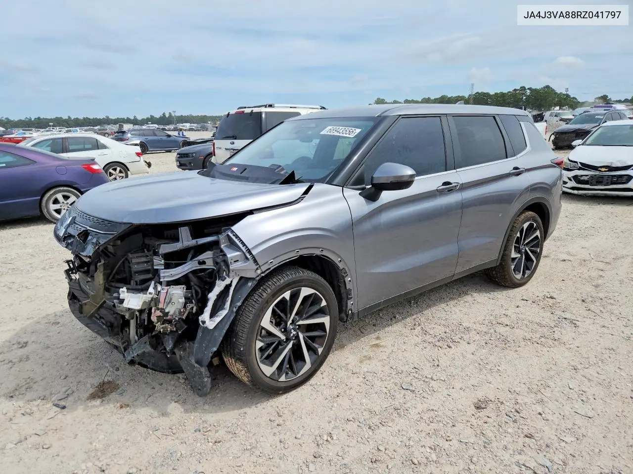 MITSUBISHI OUTLANDER 2024, VIN JA4J3VA88RZ041797