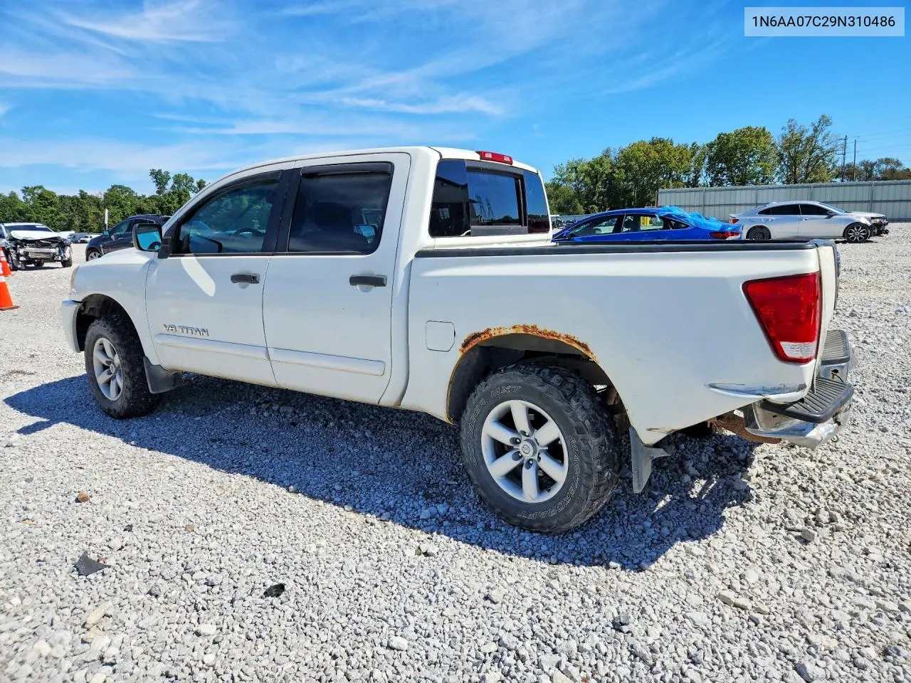 2009 NISSAN TITAN VIN 1N6AA07C29N310486 — фото 2