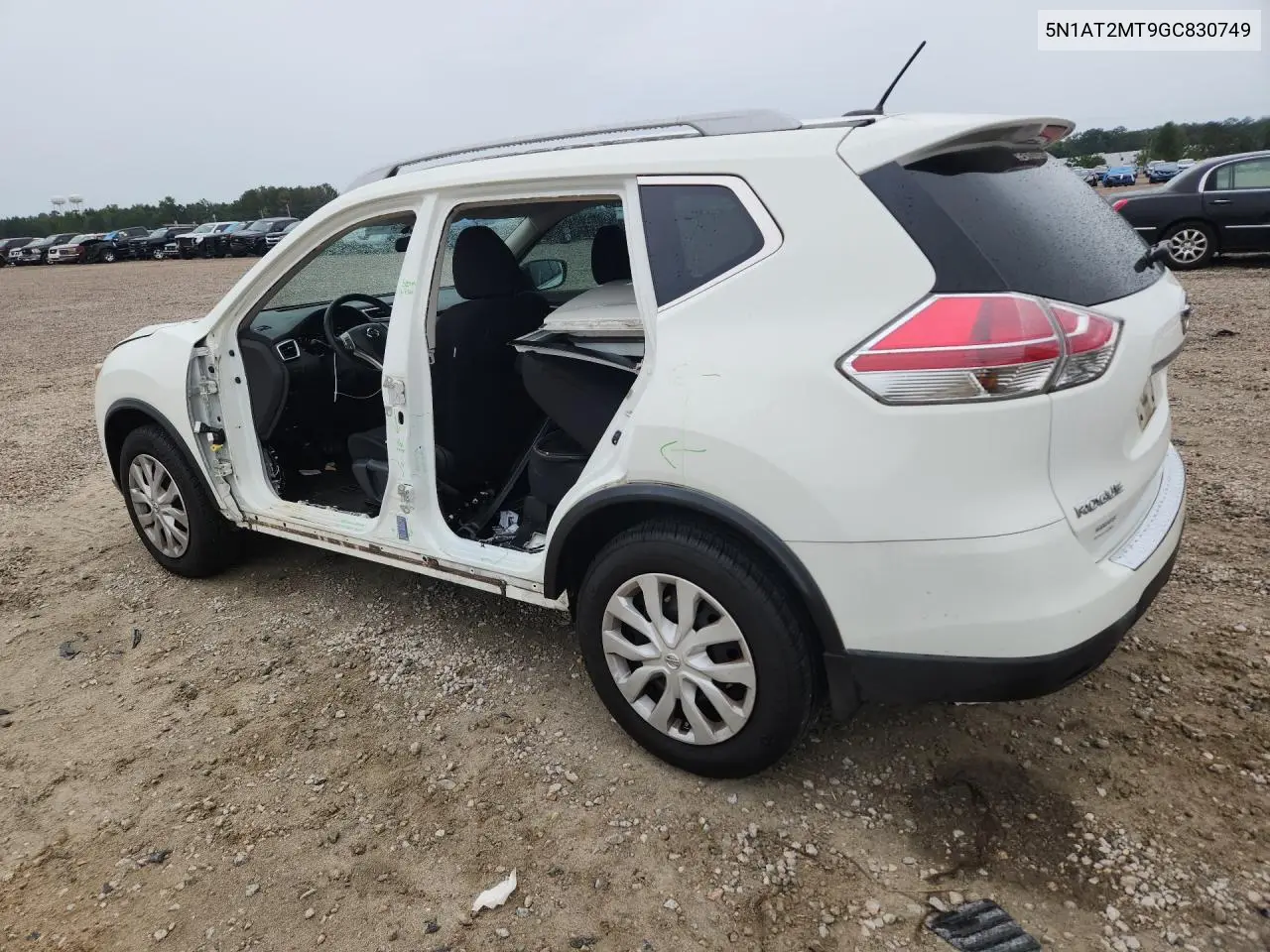 2016 NISSAN ROGUE VIN 5N1AT2MT9GC830749 — фото 2