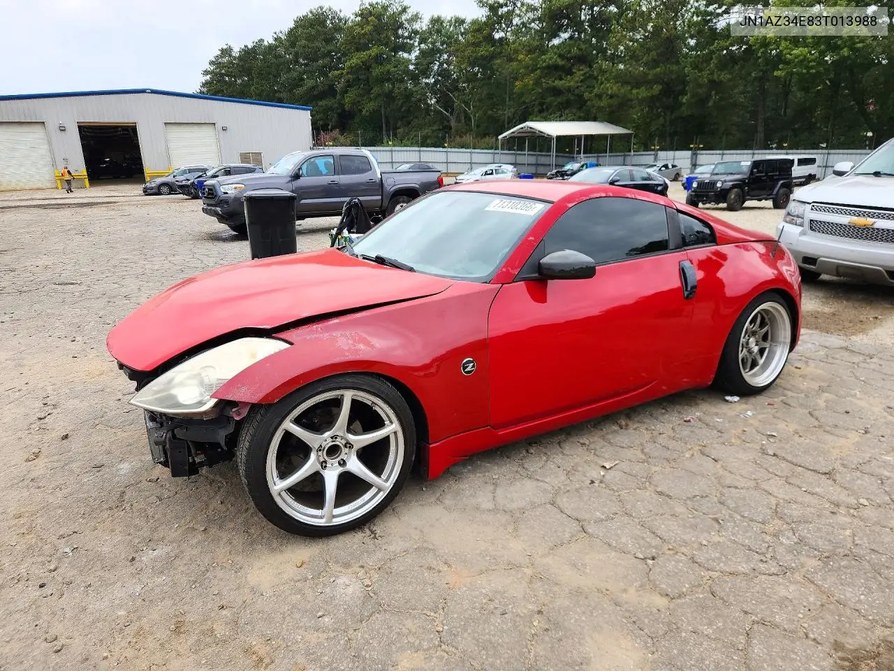 NISSAN 350Z 2003, VIN JN1AZ34E83T013988