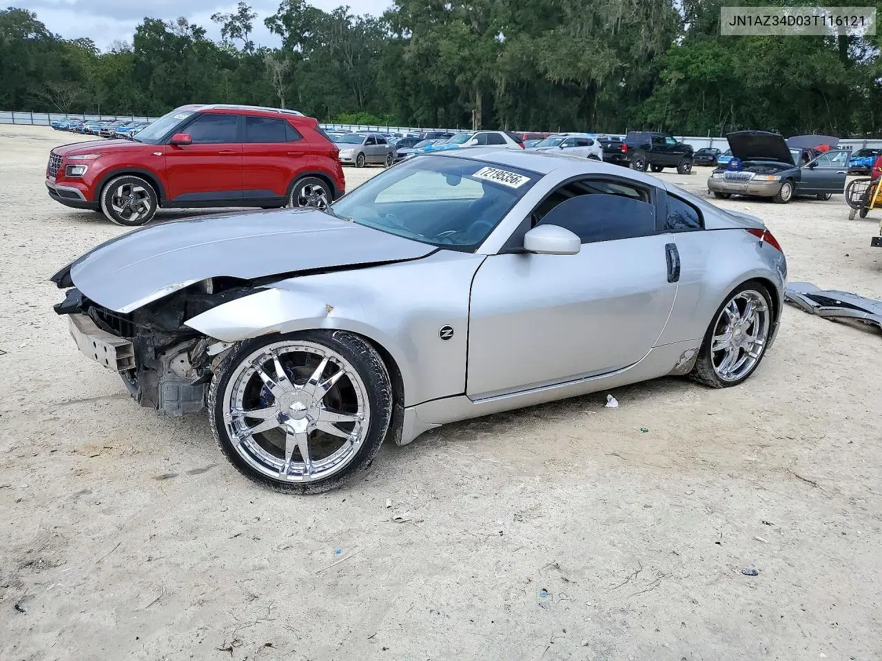 NISSAN 350Z 2003, VIN JN1AZ34D03T116121
