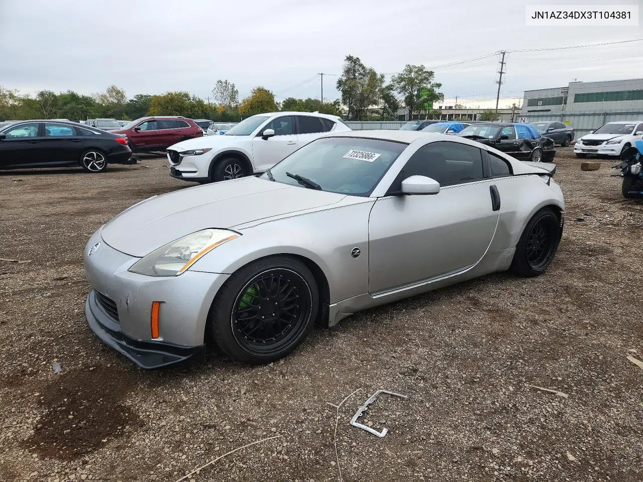 NISSAN 350Z 2003, VIN JN1AZ34DX3T104381