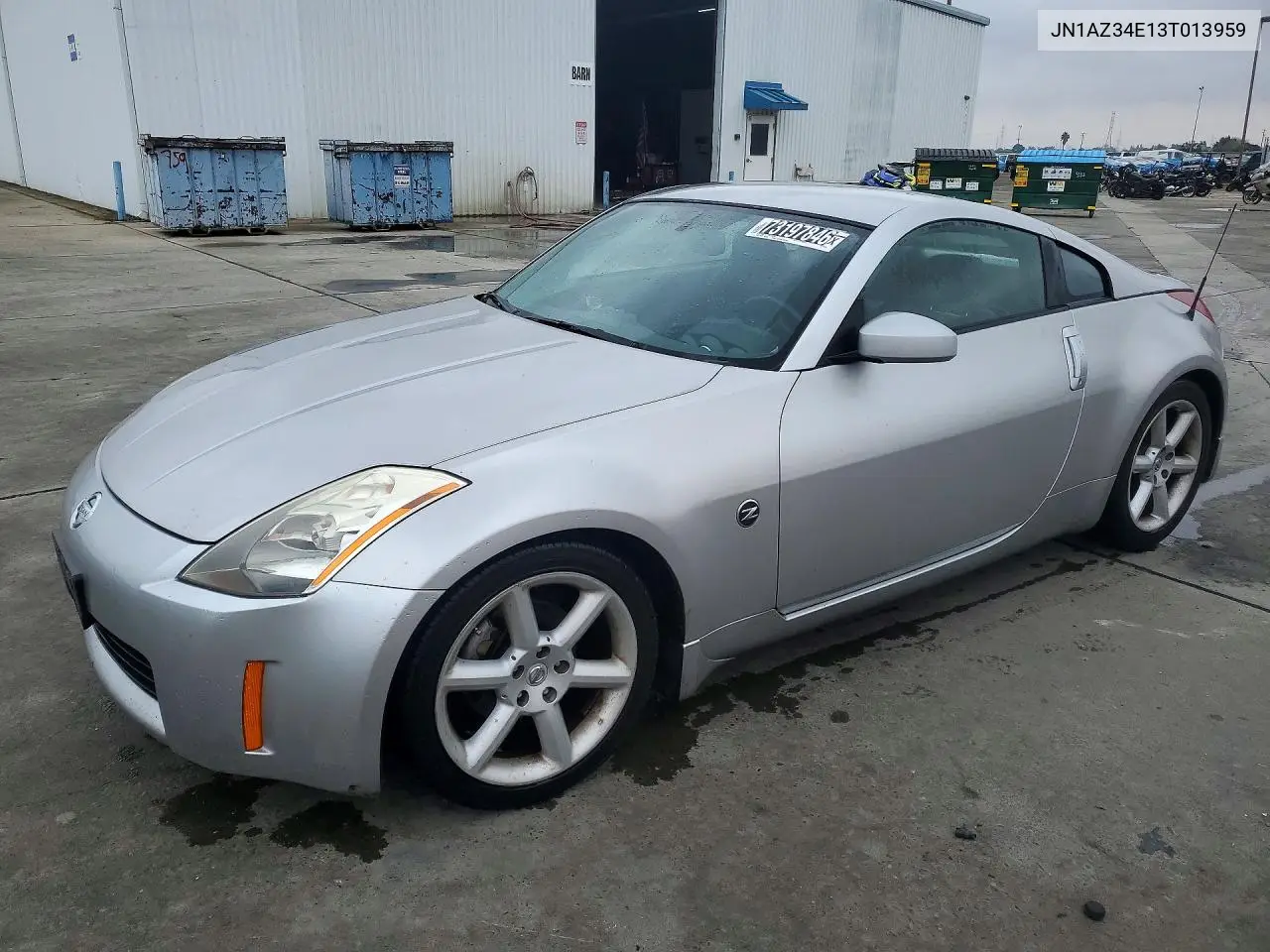 NISSAN 350Z 2003, VIN JN1AZ34E13T013959