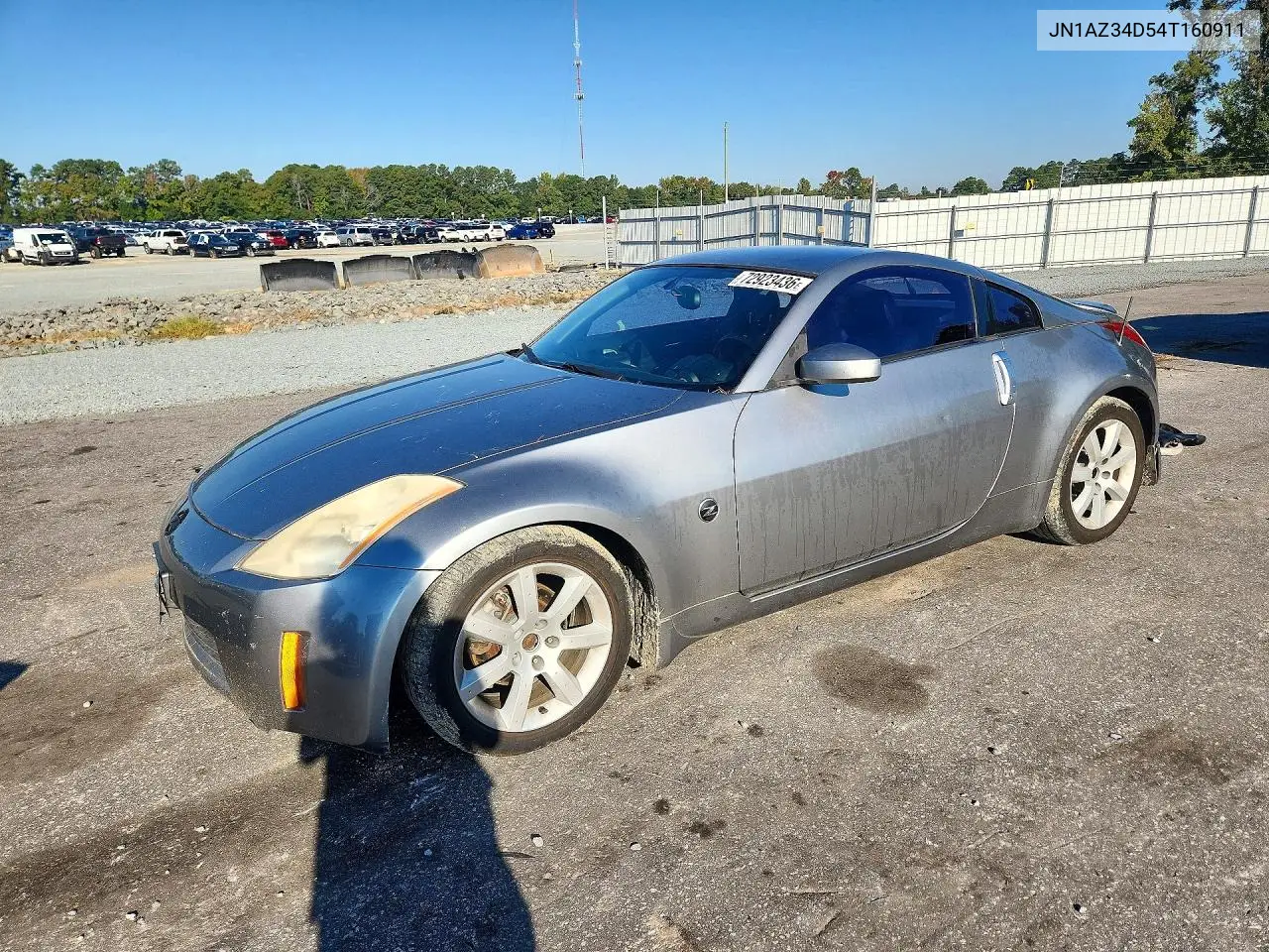 NISSAN 350Z 2004, VIN JN1AZ34D54T160911