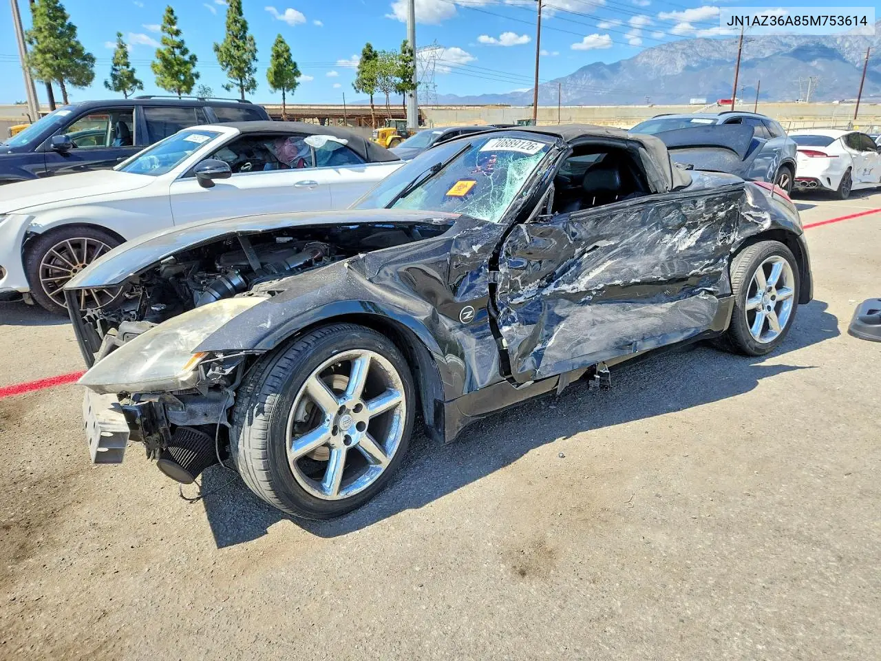 NISSAN 350Z 2005, VIN JN1AZ36A85M753614