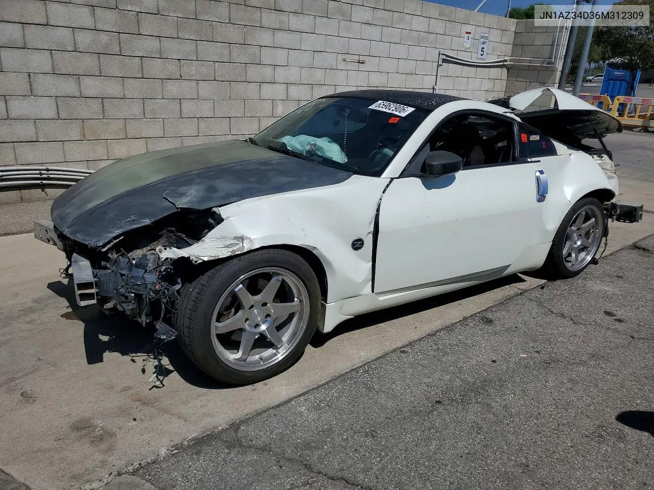 NISSAN 350Z 2006, VIN JN1AZ34D36M312309