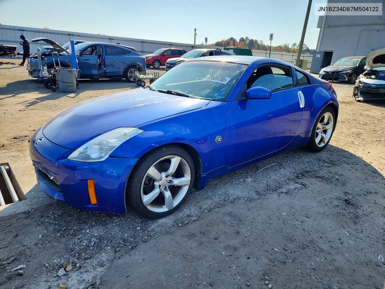NISSAN 350Z 2007, VIN JN1BZ34D87M504122